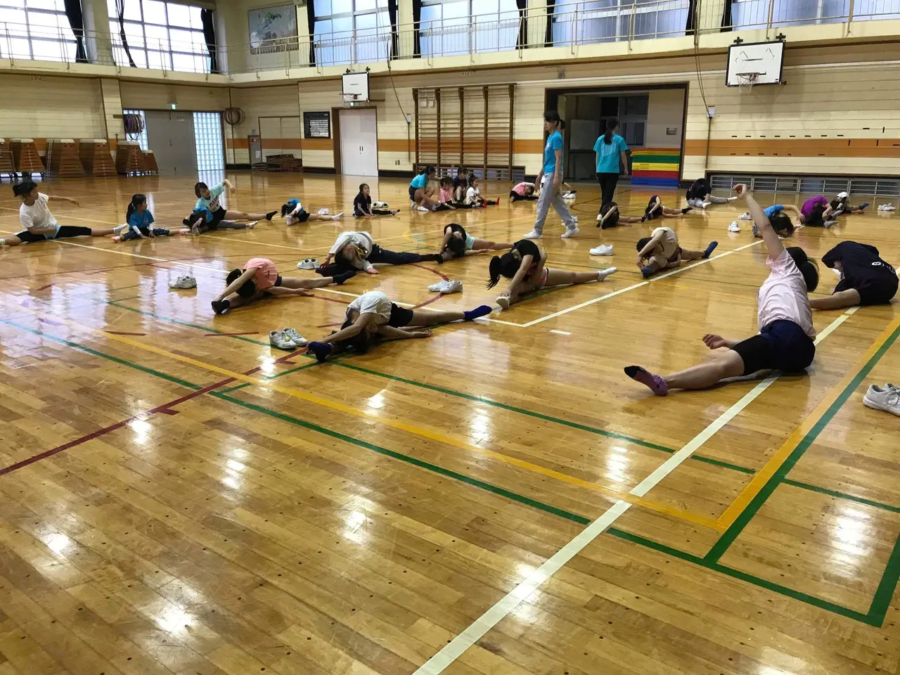 コンディショニング指導の様子